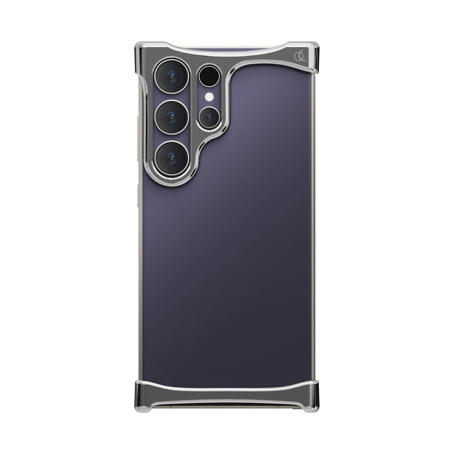 [ Galaxy S24 Ultra / S23 Ultra 用 ] アルミ・ミラーシルバー バンパー ケース | アークパルス 