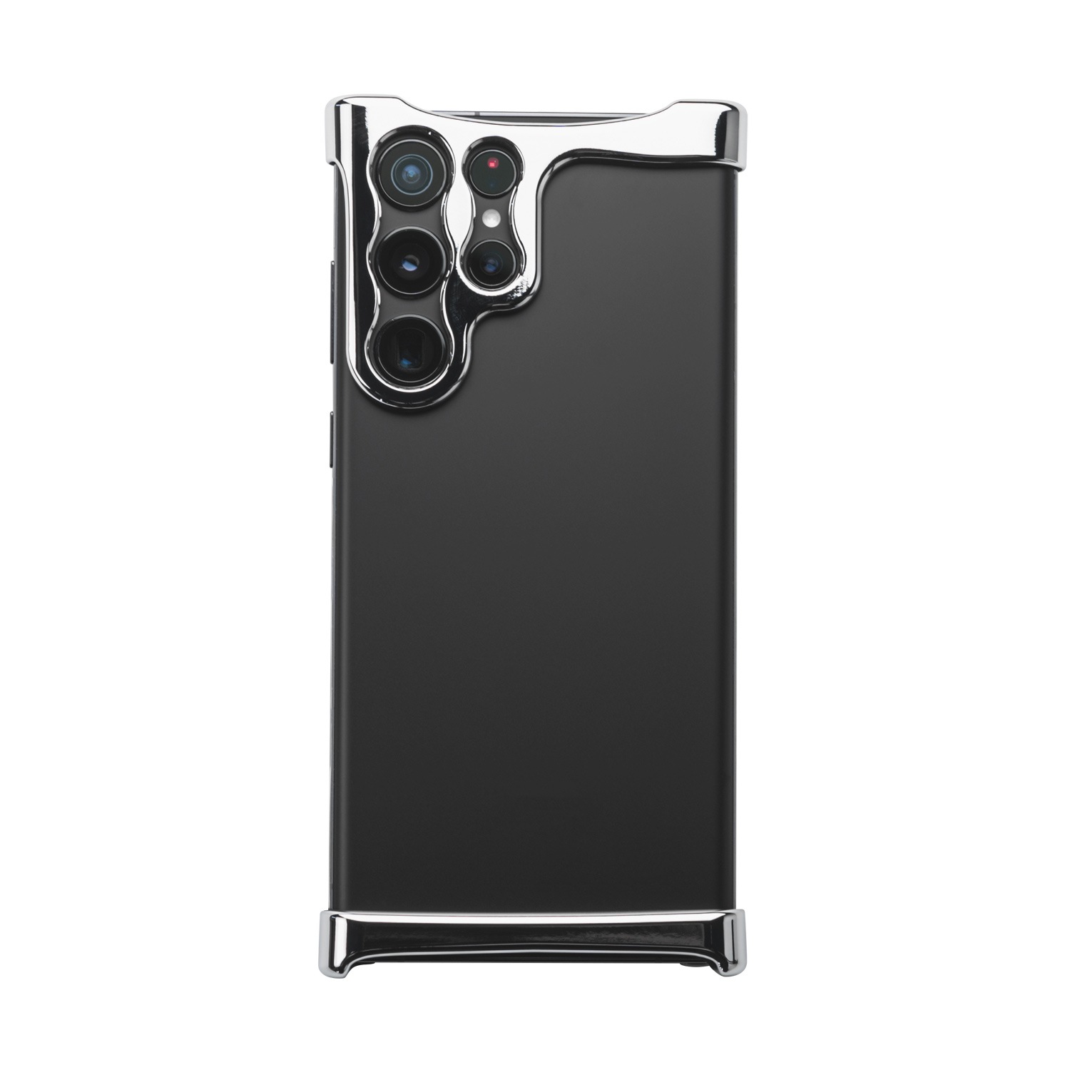 [ Galaxy S24 Ultra / S23 Ultra 用 ] アルミ・ミラーシルバー バンパー ケース | アークパルス 