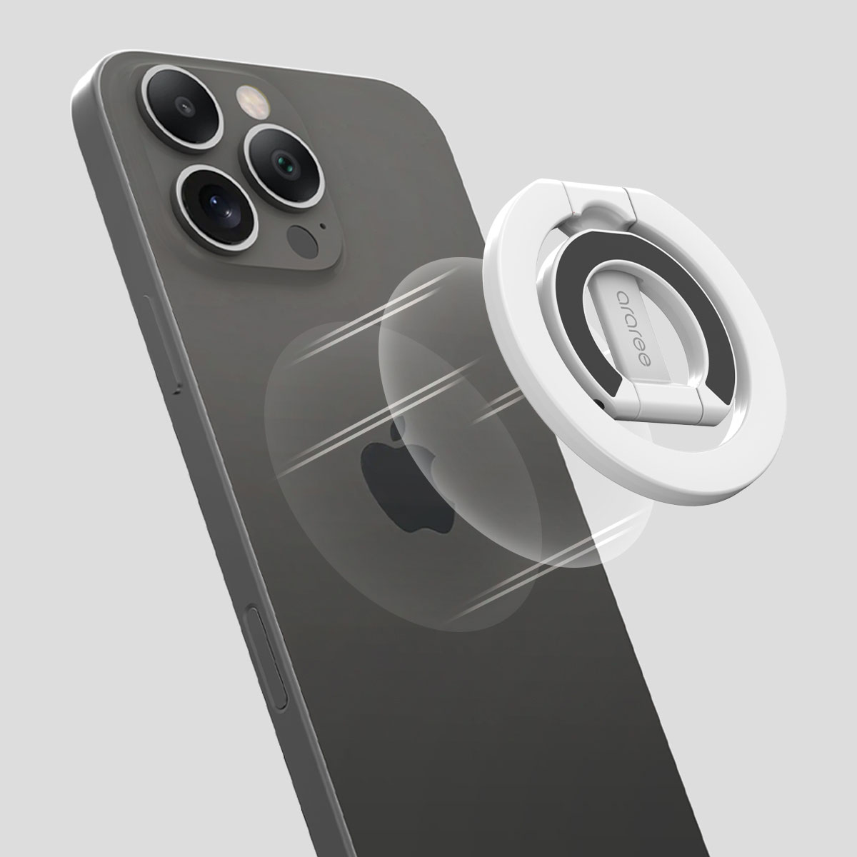 araree A-RING MagSafe対応 スマホリング スタンド