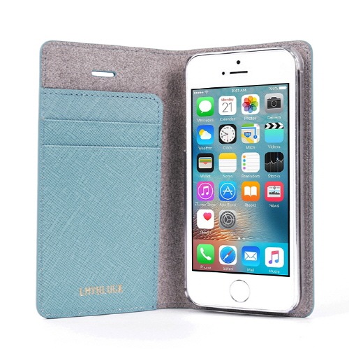 iPhone SE ケース 手帳型 LAYBLOCK Saffiano Flip Case（レイブロック サフィアーノフリップケース）アイフォン se/5s/5用 iPhone SE/5s/5