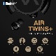 ブルートゥース イヤホン 完全ワイヤレスイヤホン Air Twins +（エアーツインズ プラス）モバイルバッテリー付き 超小型 左右独立 完全独立 無線イヤホン Bluetooth 置くだけで充電