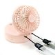 ハンディファン 携帯扇風機 abbi Fan Mirror 卓上 ミラー付き ポータブルファン [ハンズフリー 首かけストラップ付き]