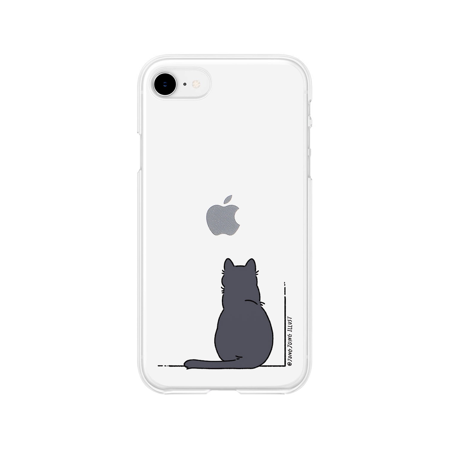 AKAN（エイカン） iPhone SE3 ケース ソフト クリア バック