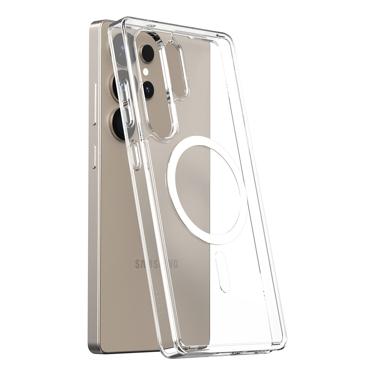 Galaxy S25 / S25 Ultra MagSafe対応 ハイブリッド クリアケース DUPLE M 米軍MIL規格 Qi2対応 カバー