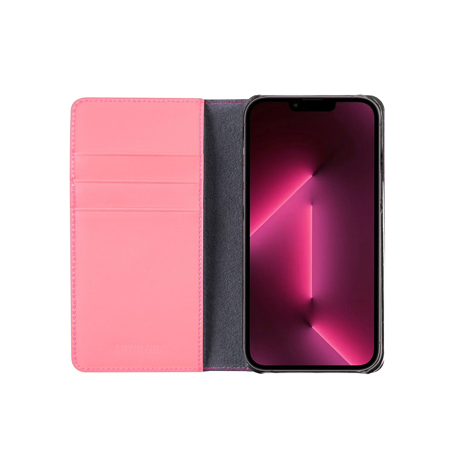 iPhone 14 / 14 Pro / 13 ケース カバー  【手帳型 本革】LAYBLOCK Ribbon Classic Diary [for iPhone SE3（第3世代）/SE2（第2世代）/8/7/6s/6]