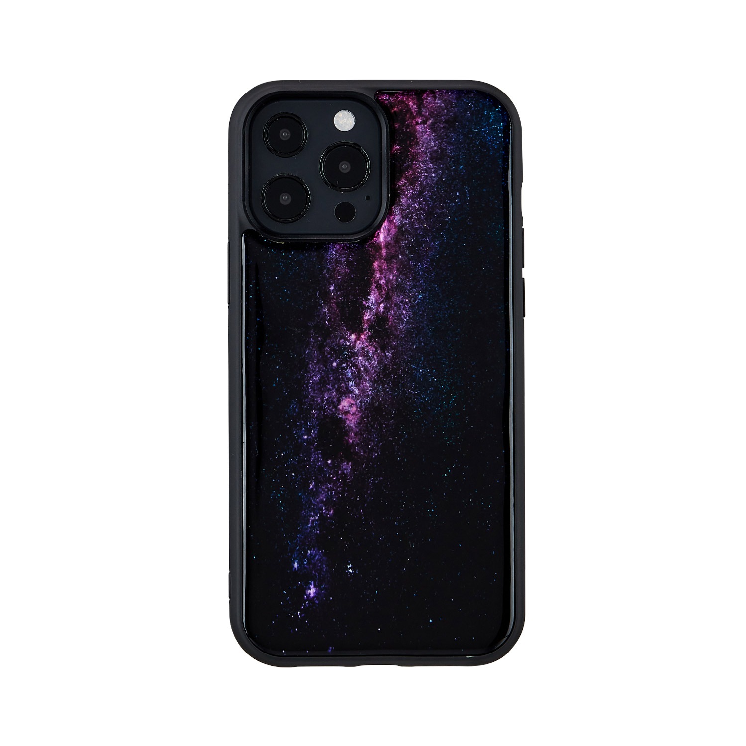 iPhone 13 Pro ケース 天然貝 バックカバー ikins Milky way 【 iPhone 13 / 13 Pro / iPhone 12 Pro / 12 / 11 】 背面カバー型 アイフォンケース 
