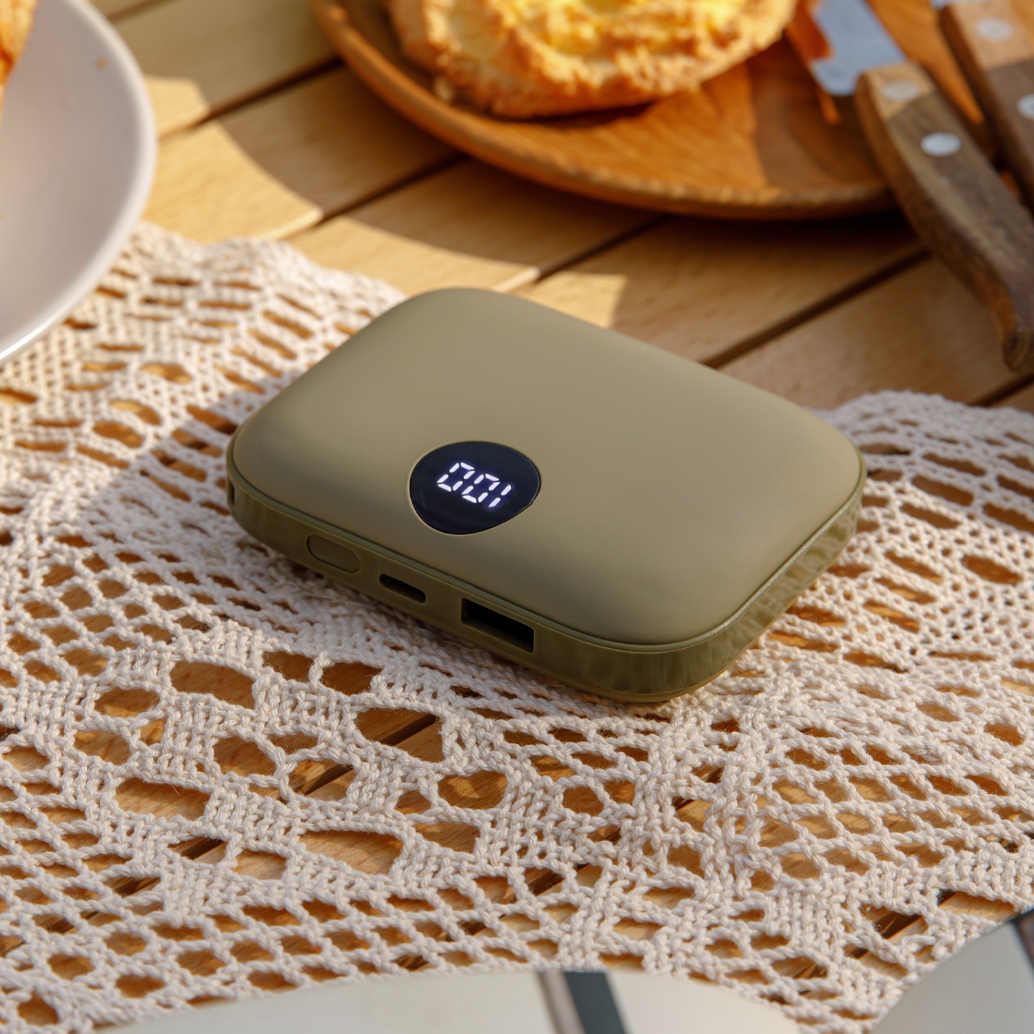 Coolean USB 充電式カイロ モバイルバッテリー あったかPOMI ポケットカイロ 9600mAh