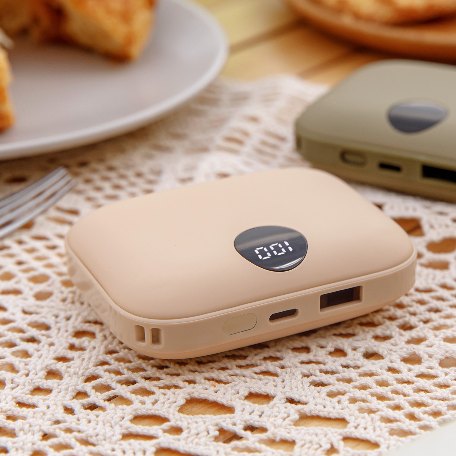 Coolean USB 充電式カイロ モバイルバッテリー あったかPOMI ポケットカイロ 9600mAh