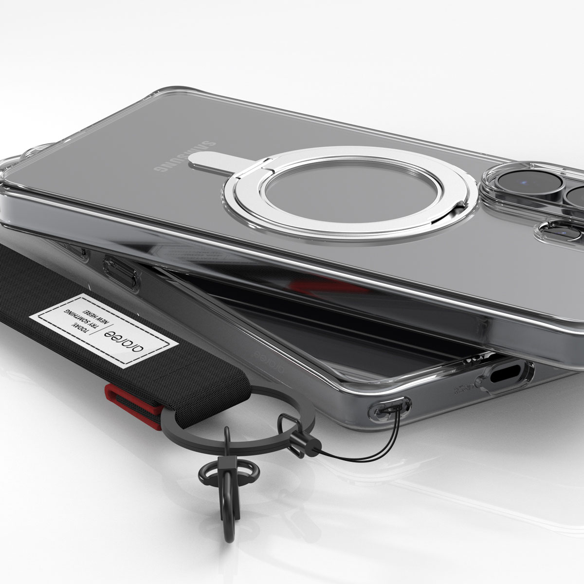 Galaxy S26 Ultra カバー Qi2 & MagSafe対応 DUPLE M STAND 360°回転 リングスタンド付き 米軍MIL規格 ケース for S25 Ultra