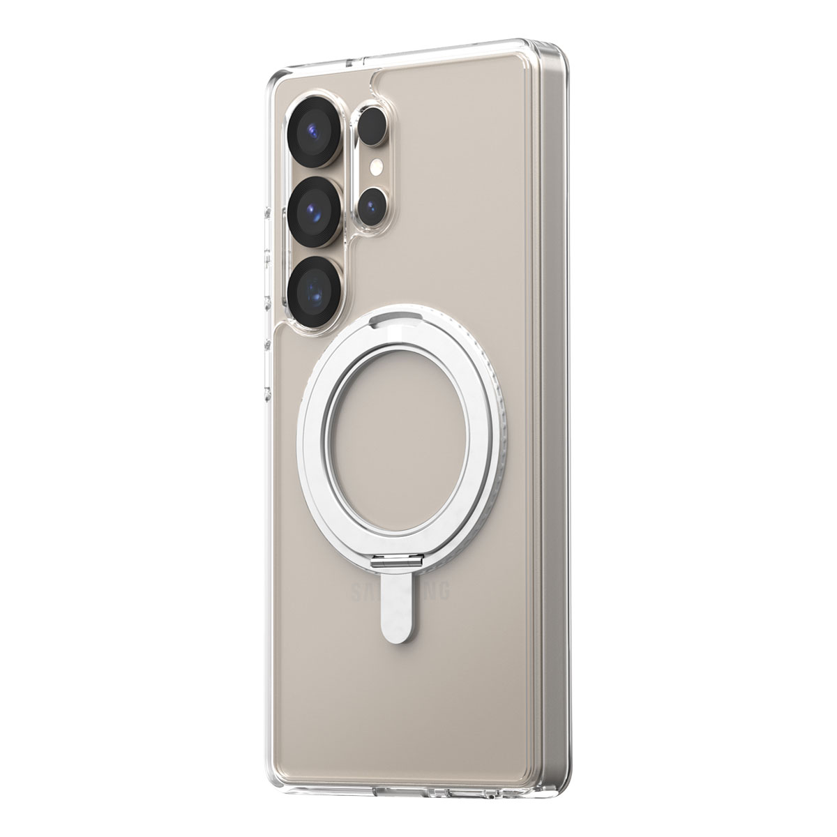 Galaxy S25 Ultra 360°回転 リングスタンド付き MagSafe対応 DUPLE M STAND 米軍MIL規格 カバー