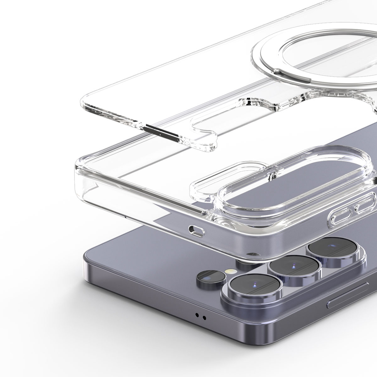 Galaxy S26 Ultra カバー Qi2 & MagSafe対応 DUPLE M STAND 360°回転 リングスタンド付き 米軍MIL規格 ケース for S25 Ultra