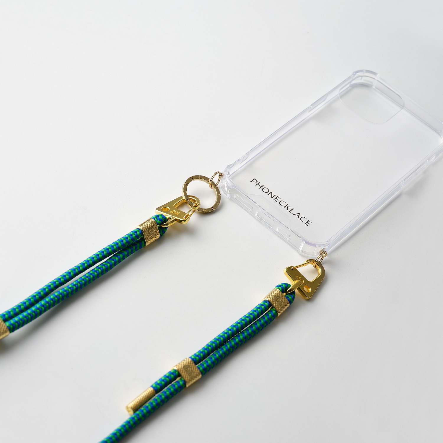 iPhone 13 Pro ケース クロスボディストラップ付き クリア バックカバー Phonecklace 【 iPhone 14 / iPhone 13 / 13 Pro 】 背面カバー型 アイフォンケース