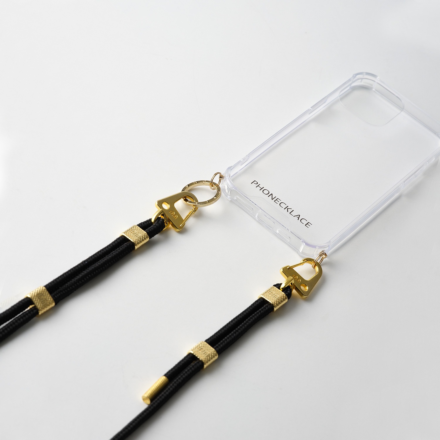 iPhone 13 Pro ケース クロスボディストラップ付き クリア バックカバー Phonecklace 【 iPhone 14 / iPhone 13 / 13 Pro 】 背面カバー型 アイフォンケース