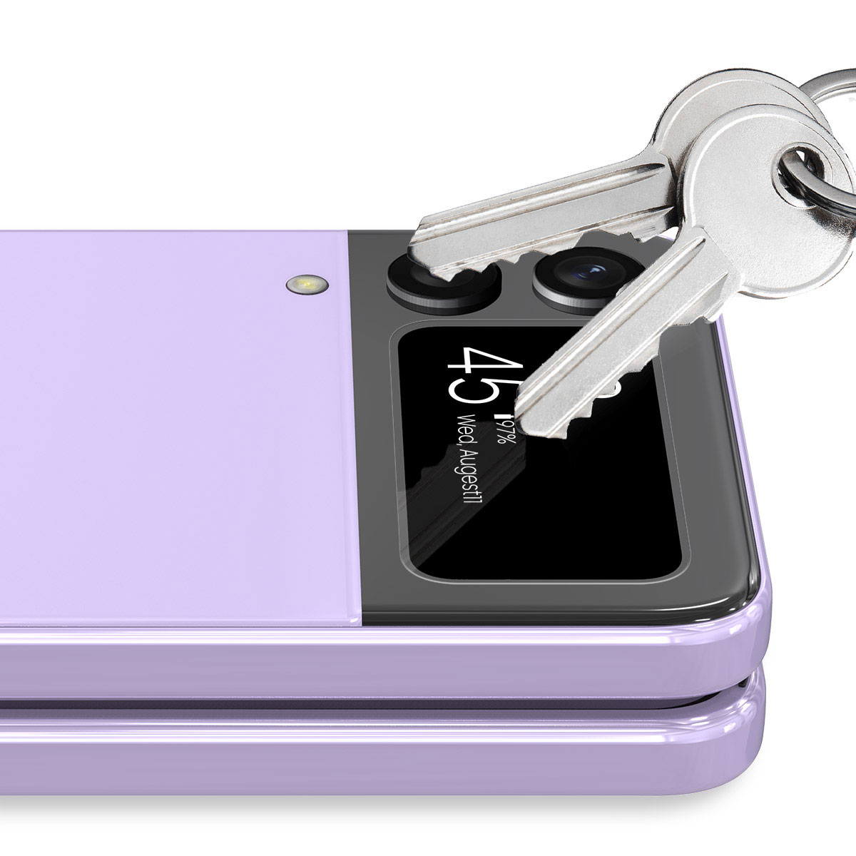 araree Galaxy Z Flip 4 CORE カバーディスプレイ用強化ガラスフィルム クリア [SAMSUNGの公式認証品]