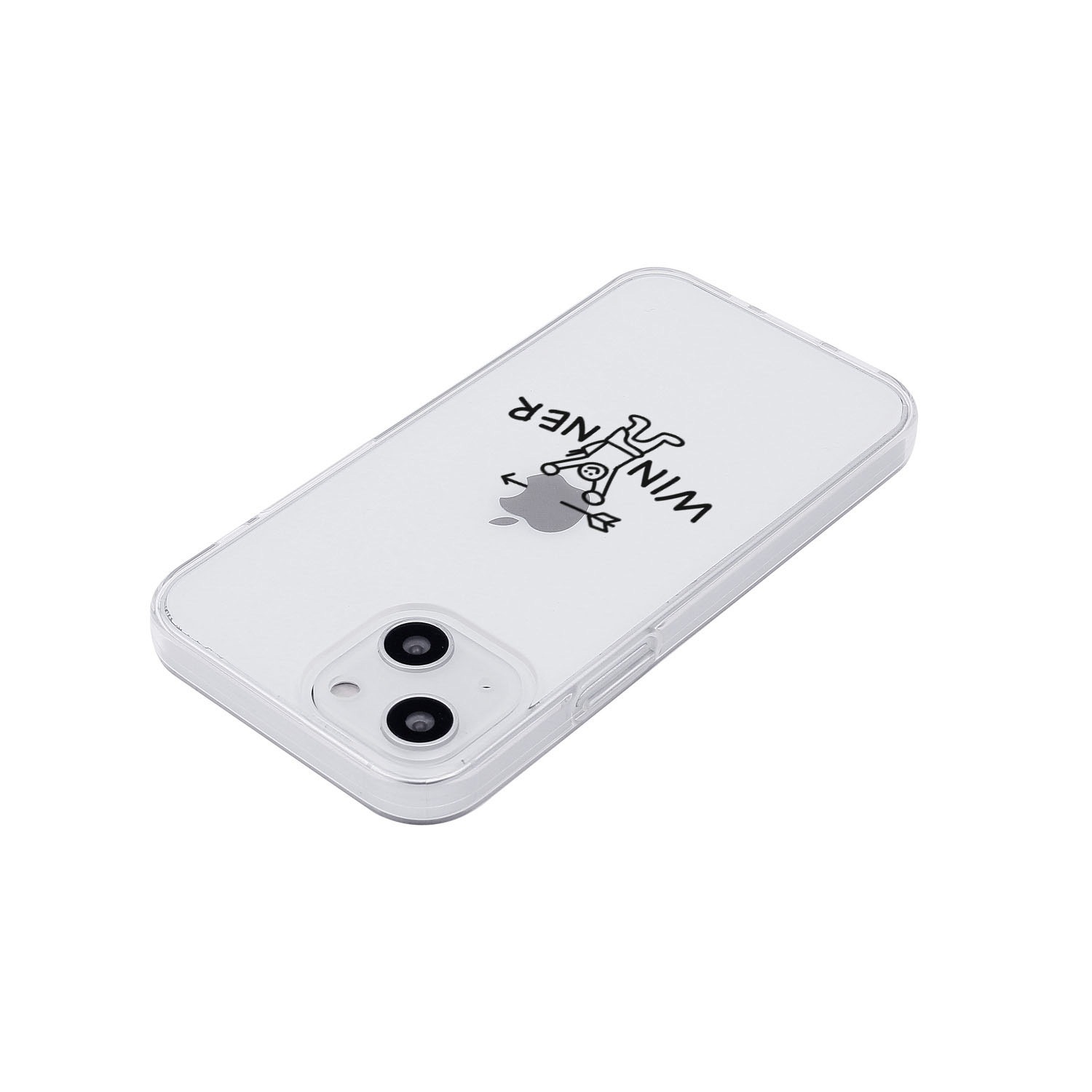 AKAN [ iPhone 15 / 15 Pro 用] ソフト クリアケース Winner＆A＋ 透明 カバー