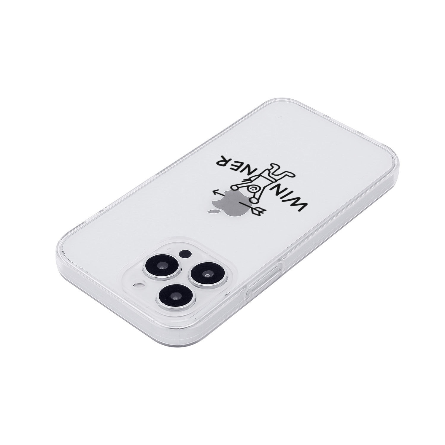 AKAN [ iPhone 15 / 15 Pro 用] ソフト クリアケース Winner＆A＋ 透明 カバー