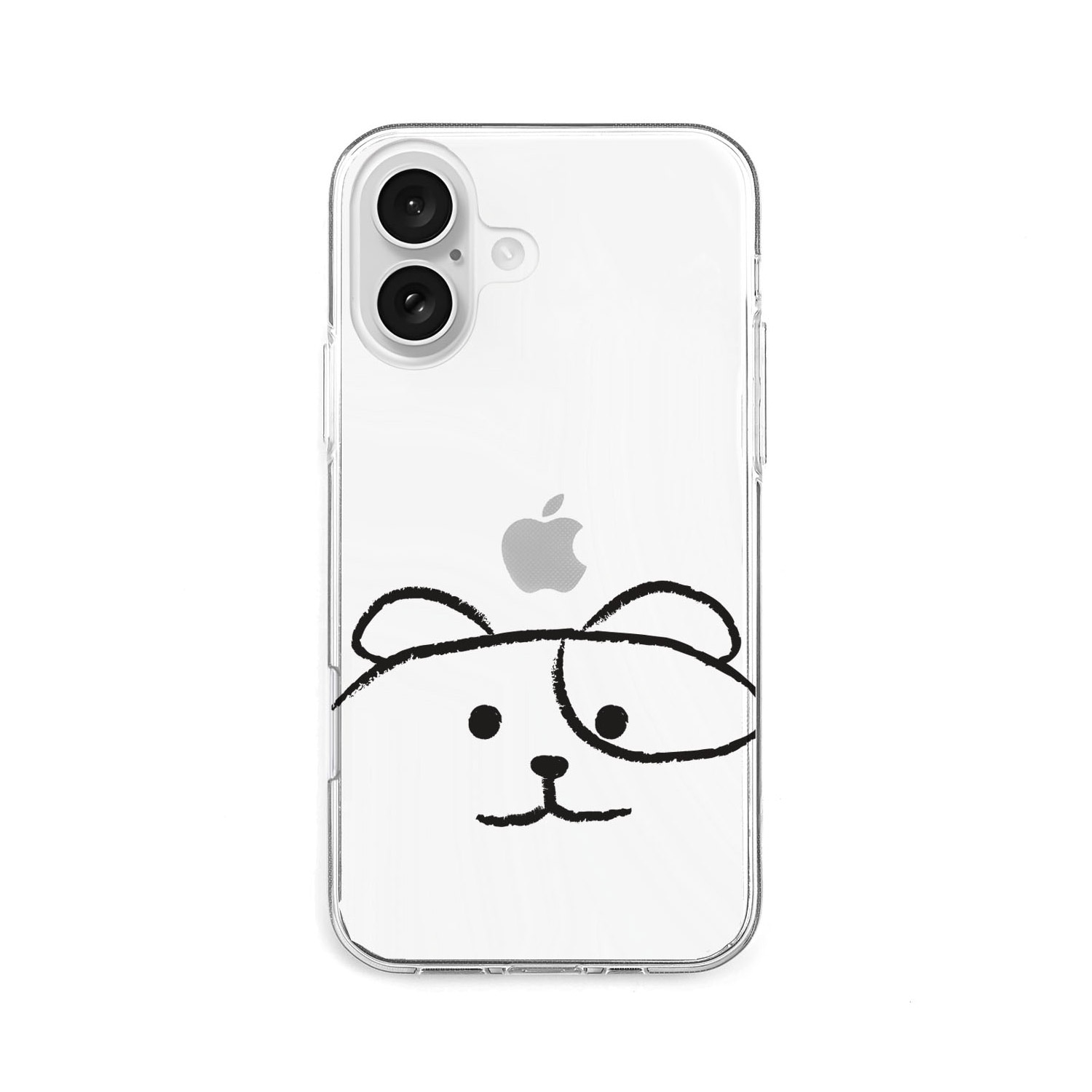[ iPhone 17 / 17 Pro 用] ソフト クリアケース MYPET ネコ イヌ 透明カバー for iPhone 16 / 16 Pro / 15 / 15 Pro