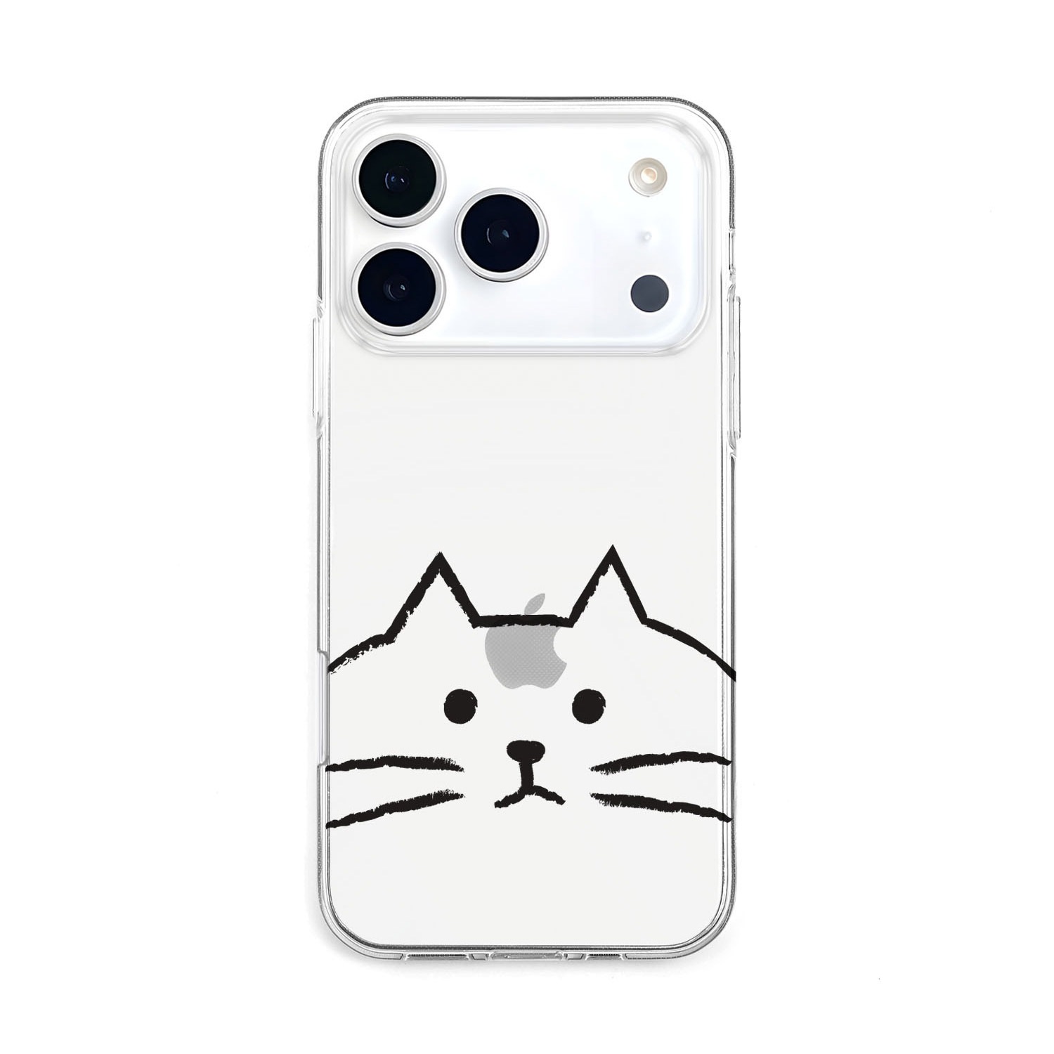 [ iPhone 17 / 17 Pro 用] ソフト クリアケース MYPET ネコ イヌ 透明カバー for iPhone 16 / 16 Pro / 15 / 15 Pro