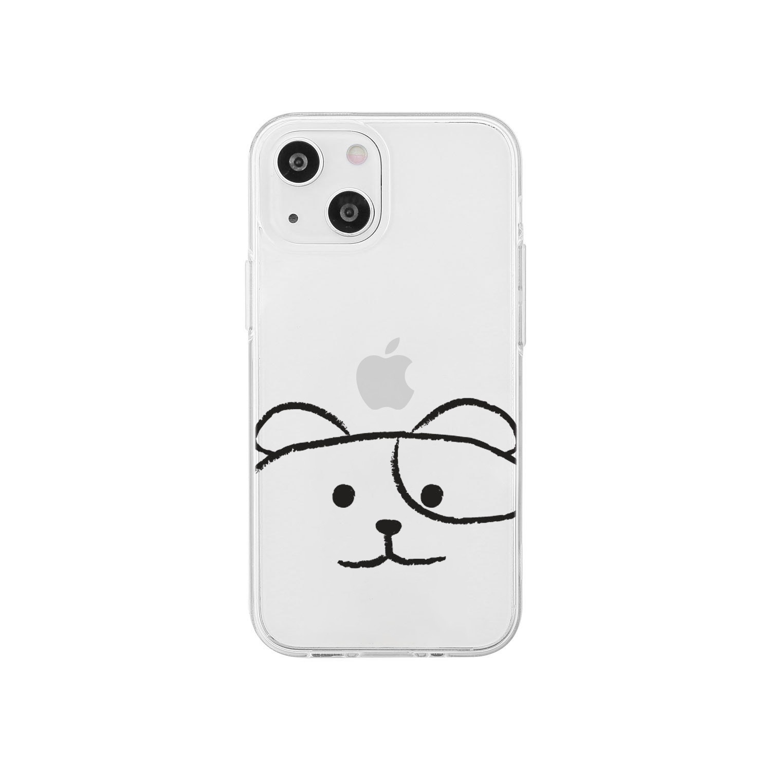 [ iPhone 17 / 17 Pro 用] ソフト クリアケース MYPET ネコ イヌ 透明カバー for iPhone 16 / 16 Pro / 15 / 15 Pro