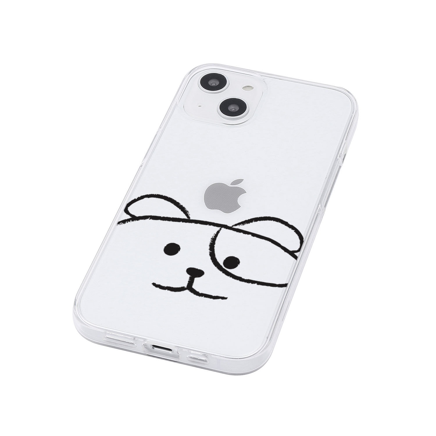 [ iPhone 17 / 17 Pro 用] ソフト クリアケース MYPET ネコ イヌ 透明カバー for iPhone 16 / 16 Pro / 15 / 15 Pro