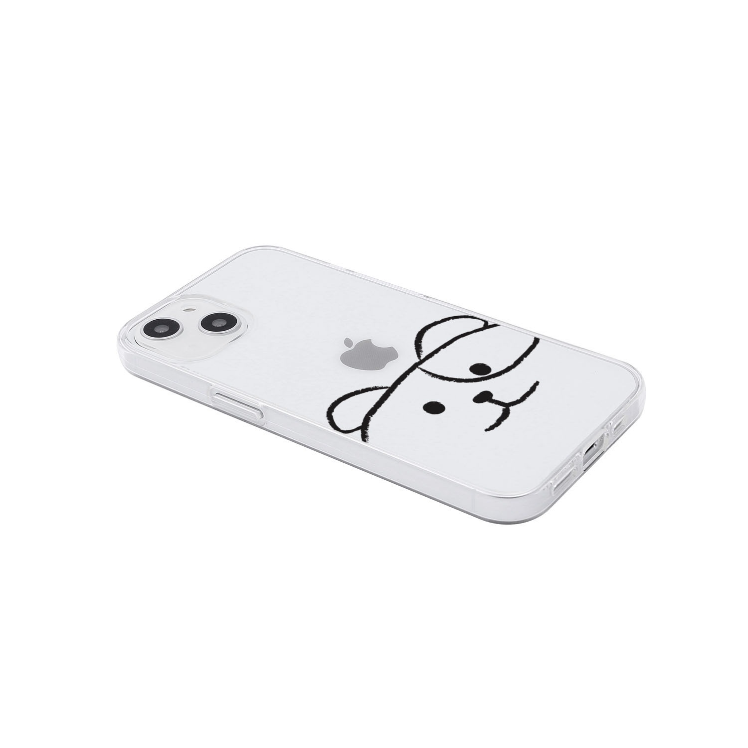 [ iPhone 17 / 17 Pro 用] ソフト クリアケース MYPET ネコ イヌ 透明カバー for iPhone 16 / 16 Pro / 15 / 15 Pro