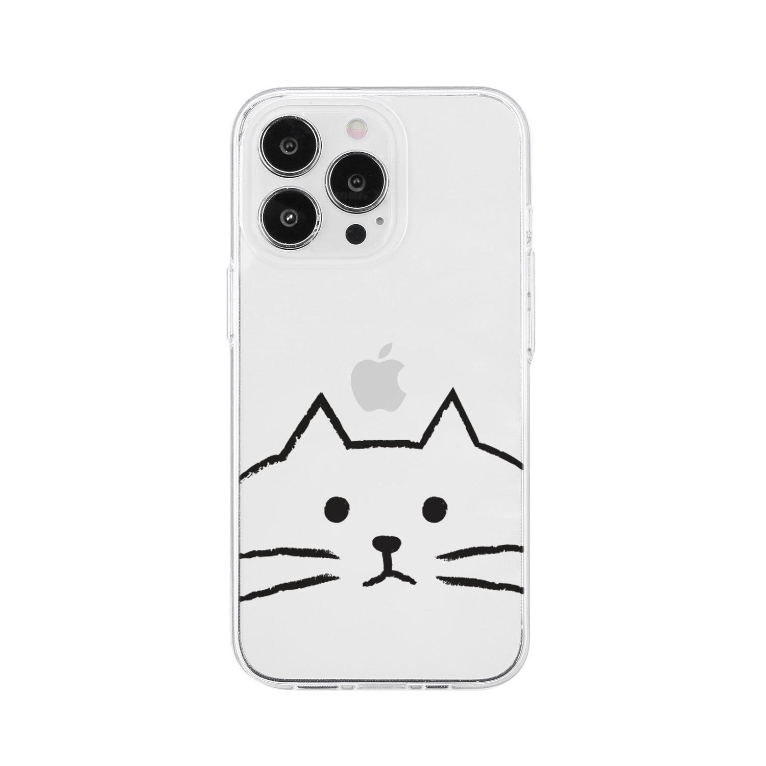 [ iPhone 17 / 17 Pro 用] ソフト クリアケース MYPET ネコ イヌ 透明カバー for iPhone 16 / 16 Pro / 15 / 15 Pro