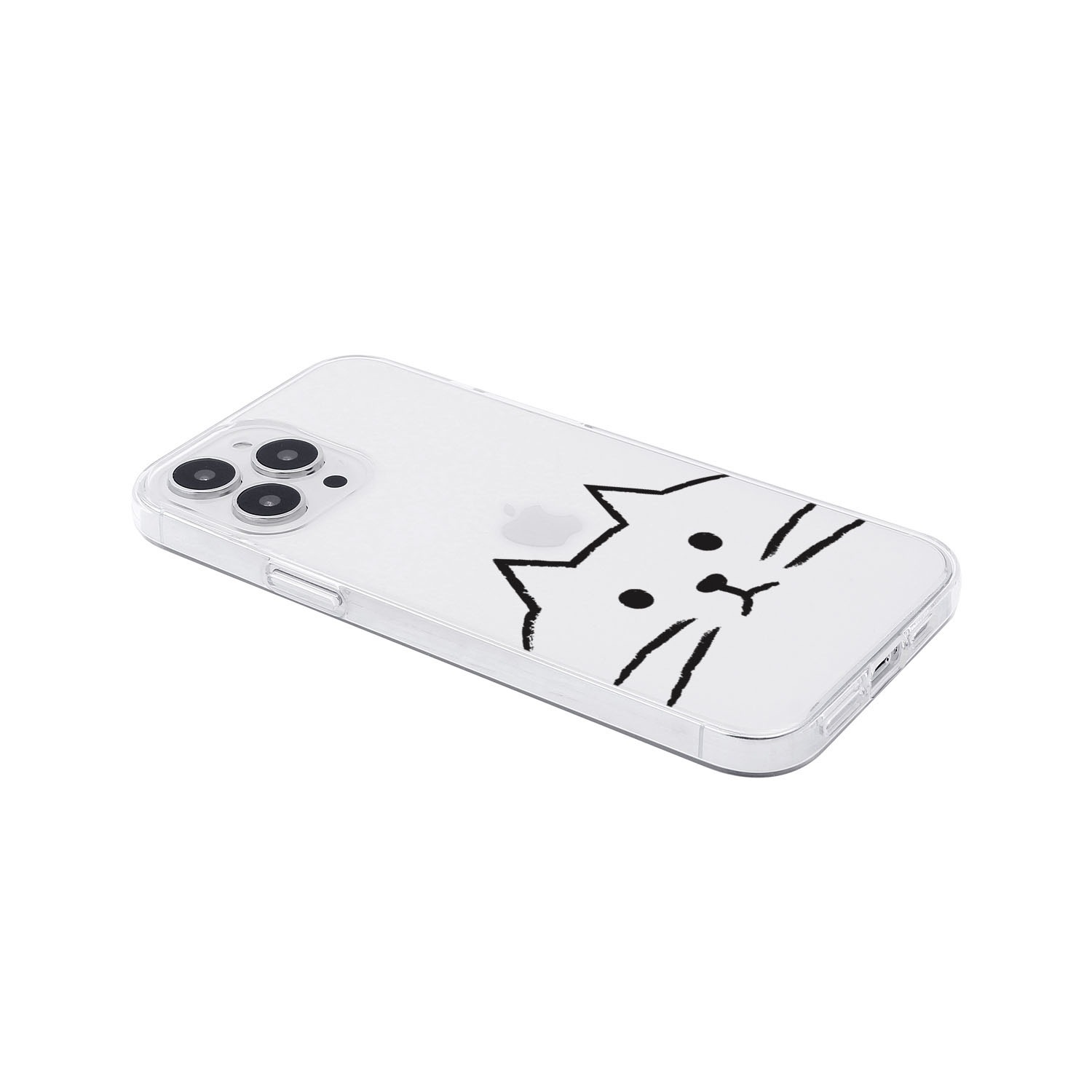 [ iPhone 17 / 17 Pro 用] ソフト クリアケース MYPET ネコ イヌ 透明カバー for iPhone 16 / 16 Pro / 15 / 15 Pro