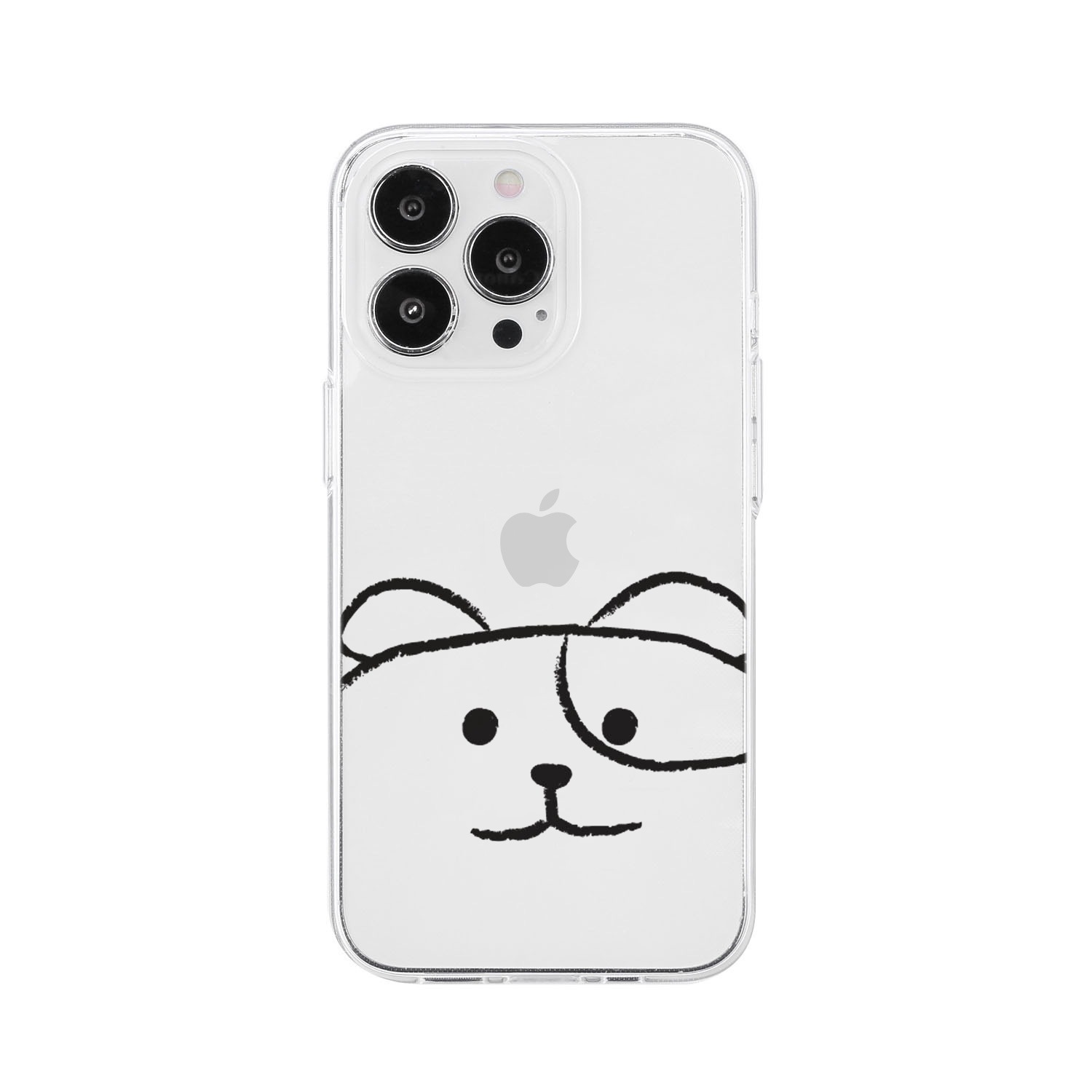 [ iPhone 17 / 17 Pro 用] ソフト クリアケース MYPET ネコ イヌ 透明カバー for iPhone 16 / 16 Pro / 15 / 15 Pro