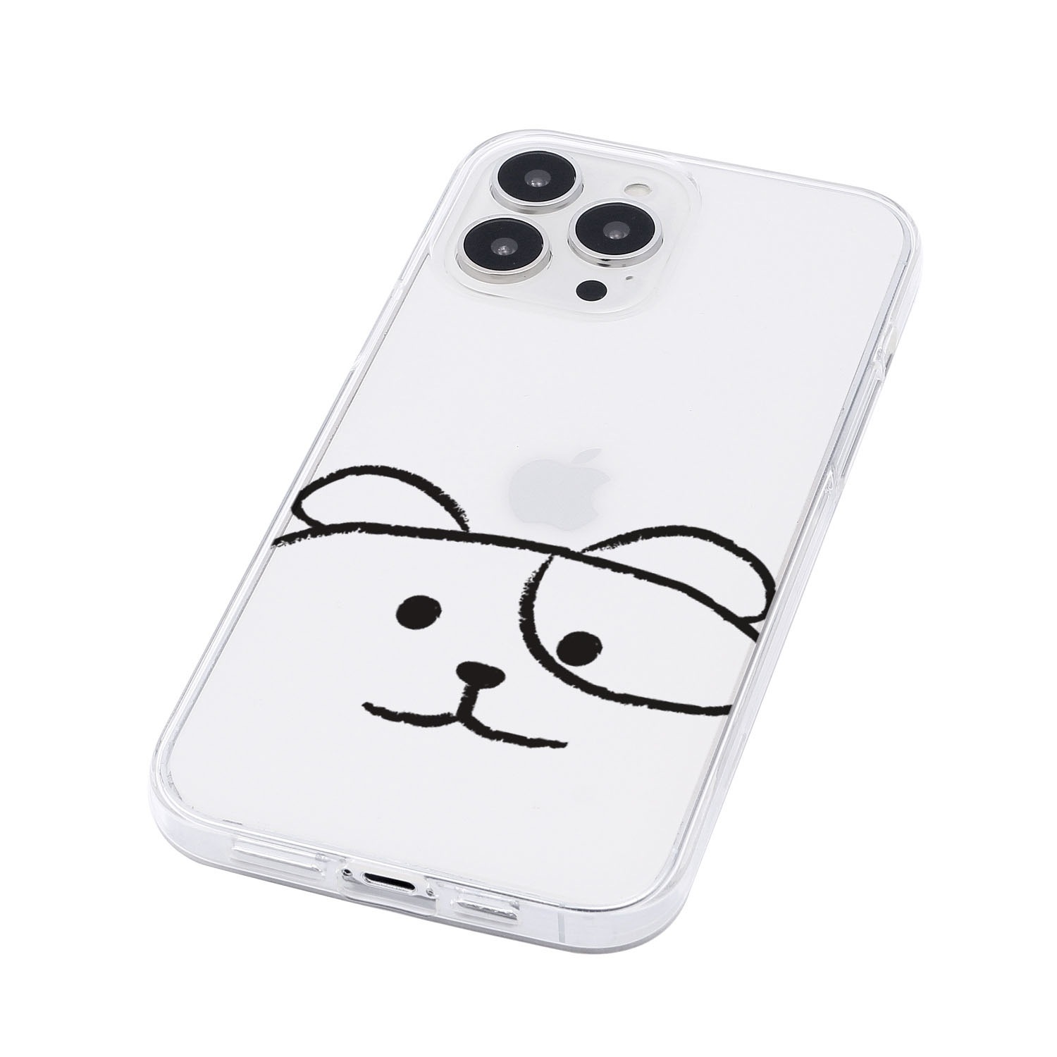 [ iPhone 17 / 17 Pro 用] ソフト クリアケース MYPET ネコ イヌ 透明カバー for iPhone 16 / 16 Pro / 15 / 15 Pro