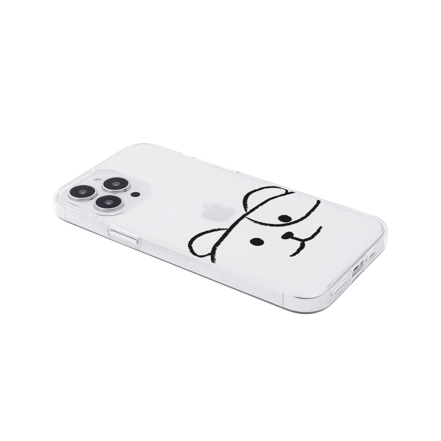 [ iPhone 17 / 17 Pro 用] ソフト クリアケース MYPET ネコ イヌ 透明カバー for iPhone 16 / 16 Pro / 15 / 15 Pro