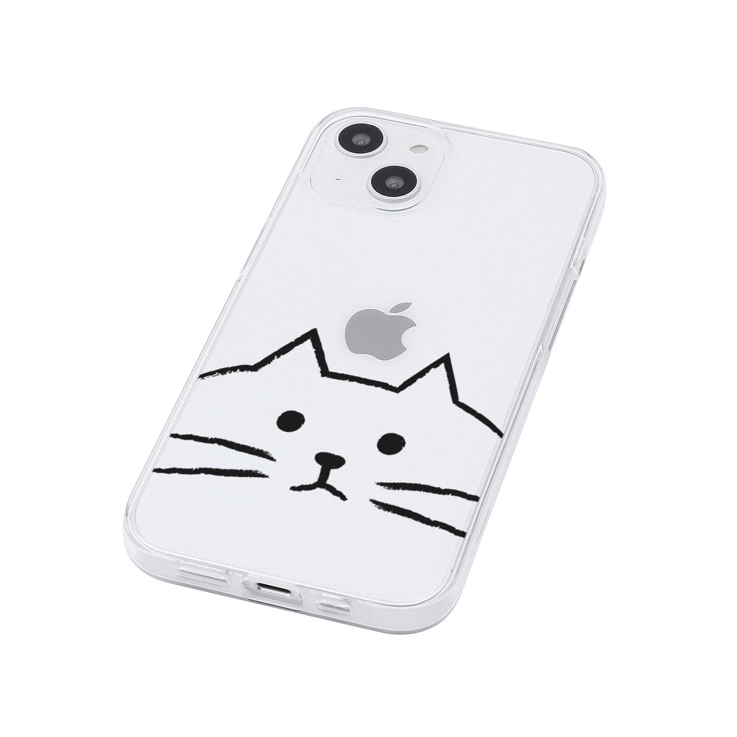 [ iPhone 17 / 17 Pro 用] ソフト クリアケース MYPET ネコ イヌ 透明カバー for iPhone 16 / 16 Pro / 15 / 15 Pro