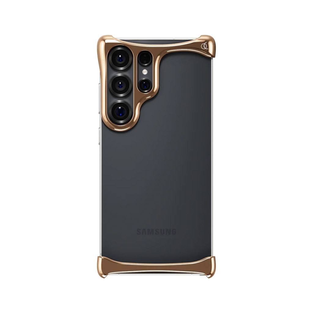 [ Galaxy S25 Ultra 用 ] アルミ・ローズブロンズ バンパー ケース | アークパルス