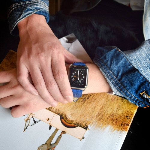 Apple Watch バンド Gaze クロコシリーズ アップルウォッチ レザー アップルウォッチ 42/41/40/38mm (Series10/5/4/3/2/1)