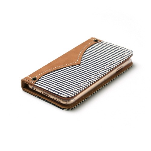 iPhone6s ケース 手帳型 ZENUS Denim Stripe Diary（ゼヌス デニムストライプダイアリー）アイフォン iPhone6