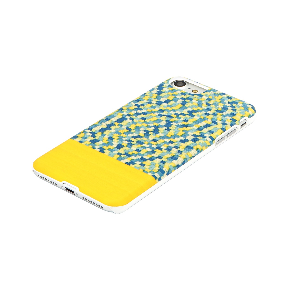 iPhone SE (第3世代) ケース カバー Man&Wood 天然木ケース Yellow Submarine [iPhone SE3/SE2/8/7]