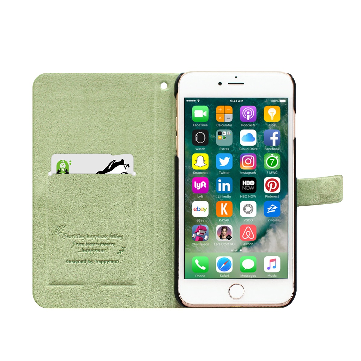 iPhone 8 Plus / 7 Plus ケース 手帳型 Happymori French Cafe Diary （ハッピーモリ フレンチカフェダイアリー）アイフォン カバー