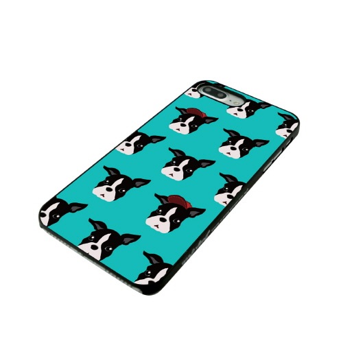 iPhone 8 Plus / 7 Plus ケース Dparks ブラックケース French Bulldog（ディーパークス フレンチブルドッグ）アイフォン カバー イヌ