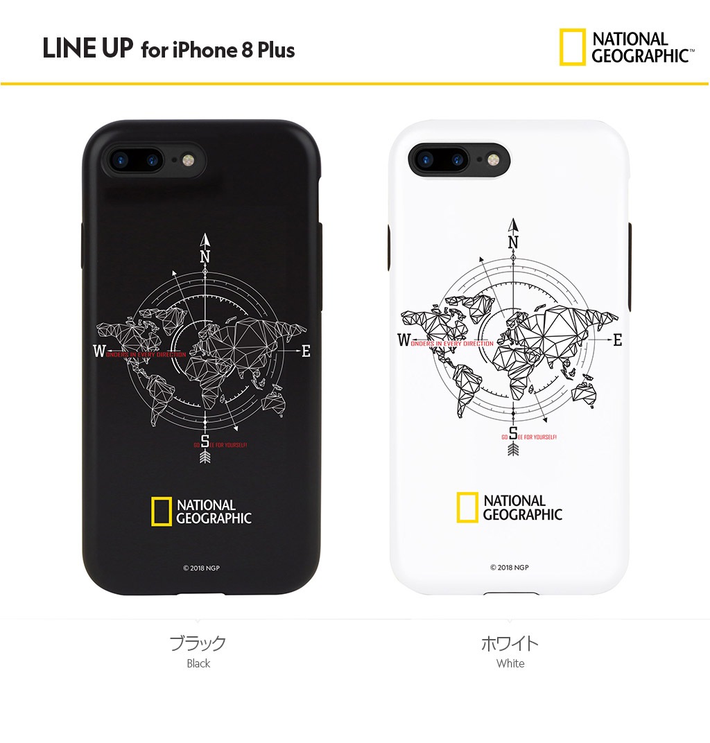 iPhone SE (第3世代) ケース カバー National Geographic Compass Case Double [iPhone SE3/SE2/11 Pro/11/11 Pro Max/XS/X/XR/XS Max/8 Plus/7Plus/8/7]