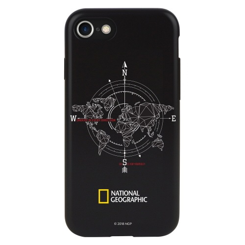 iPhone SE (第3世代) ケース カバー National Geographic Compass Case Double [iPhone SE3/SE2/11 Pro/11/11 Pro Max/XS/X/XR/XS Max/8 Plus/7Plus/8/7]