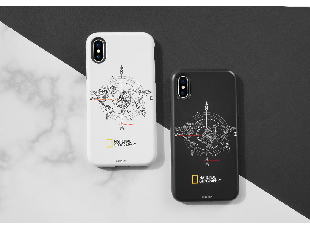 iPhone SE (第3世代) ケース カバー National Geographic Compass Case Double [iPhone SE3/SE2/11 Pro/11/11 Pro Max/XS/X/XR/XS Max/8 Plus/7Plus/8/7]