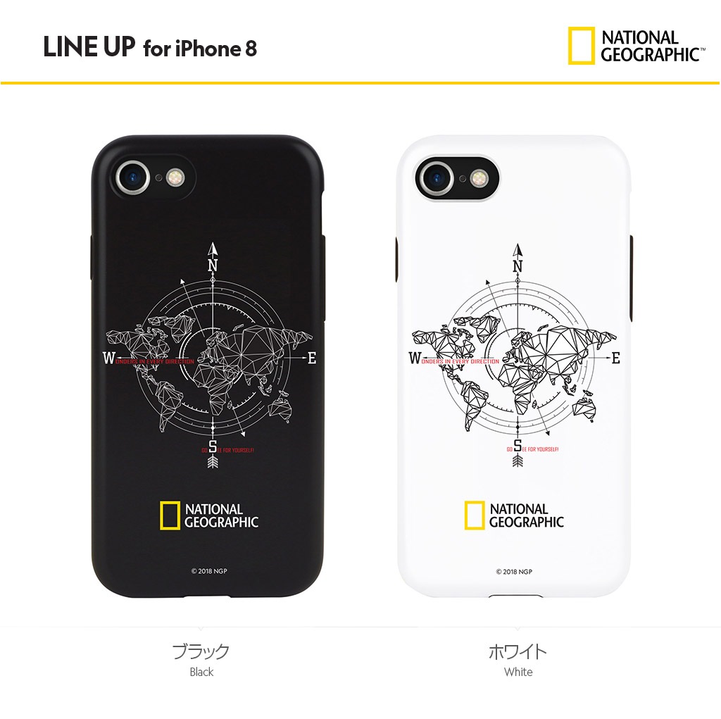 iPhone SE (第3世代) ケース カバー National Geographic Compass Case Double [iPhone SE3/SE2/11 Pro/11/11 Pro Max/XS/X/XR/XS Max/8 Plus/7Plus/8/7]