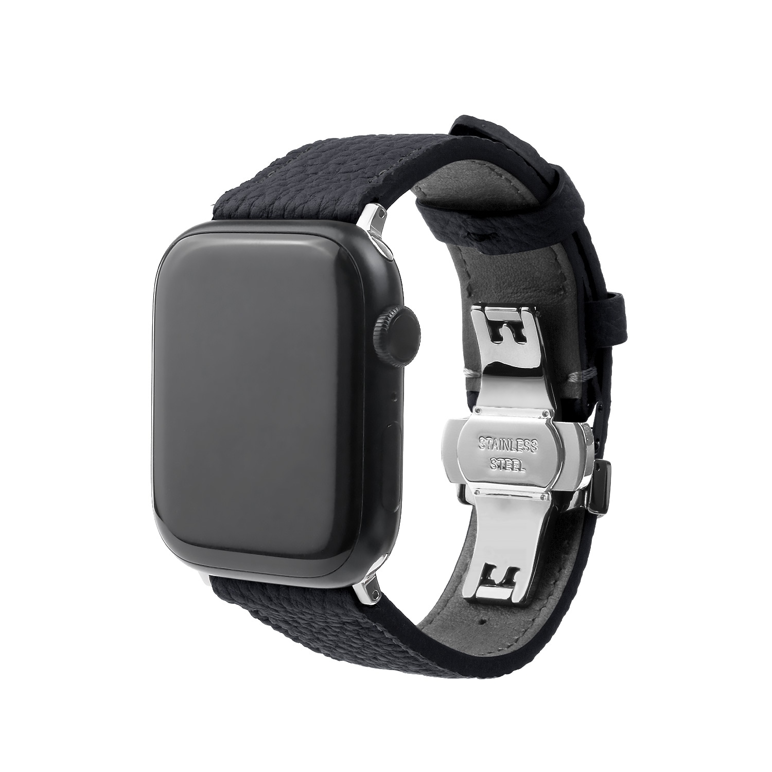 アップルウォッチ 本革 交換ベルト シュランケンカーフバンド 日本製 for Apple Watch 49/46/45/44mm (Ultra2/1,Series10-1,SE) ＜予約受付中＞