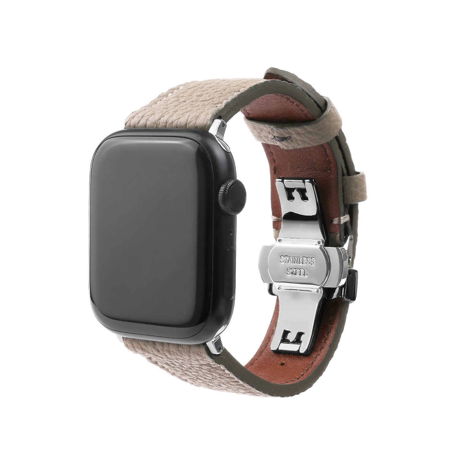 アップルウォッチ 本革 交換ベルト シュランケンカーフバンド 日本製 for Apple Watch 49/46/45/44mm (Ultra2/1,Series10-1,SE) ＜予約受付中＞