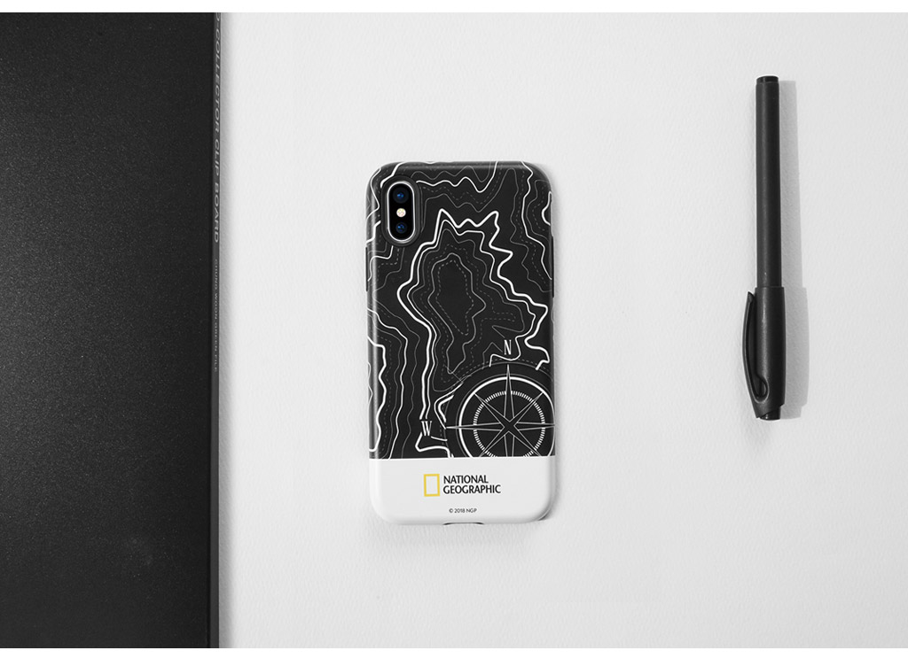 iPhone SE (第3世代) ケース カバー National Geographic Topography Case Double Protective [iPhone SE3/SE2/11 Pro/11/XS/X/8 Plus/7Plus/8/7]