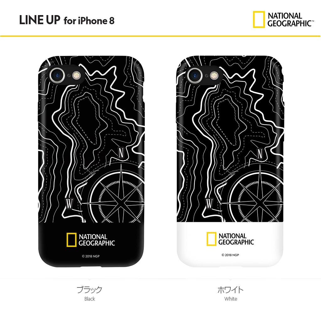 iPhone SE (第3世代) ケース カバー National Geographic Topography Case Double Protective [iPhone SE3/SE2/11 Pro/11/XS/X/8 Plus/7Plus/8/7]