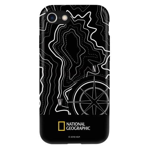 iPhone SE (第3世代) ケース カバー National Geographic Topography Case Double Protective [iPhone SE3/SE2/11 Pro/11/XS/X/8 Plus/7Plus/8/7]