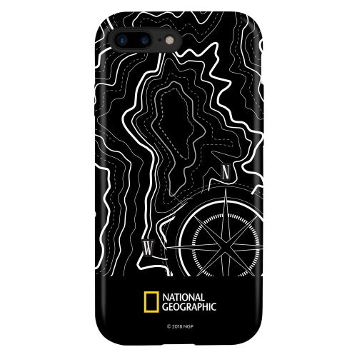 iPhone SE (第3世代) ケース カバー National Geographic Topography Case Double Protective [iPhone SE3/SE2/11 Pro/11/XS/X/8 Plus/7Plus/8/7]