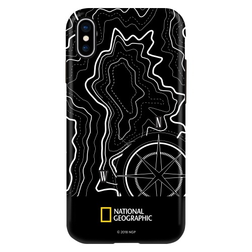 iPhone SE (第3世代) ケース カバー National Geographic Topography Case Double Protective [iPhone SE3/SE2/11 Pro/11/XS/X/8 Plus/7Plus/8/7]