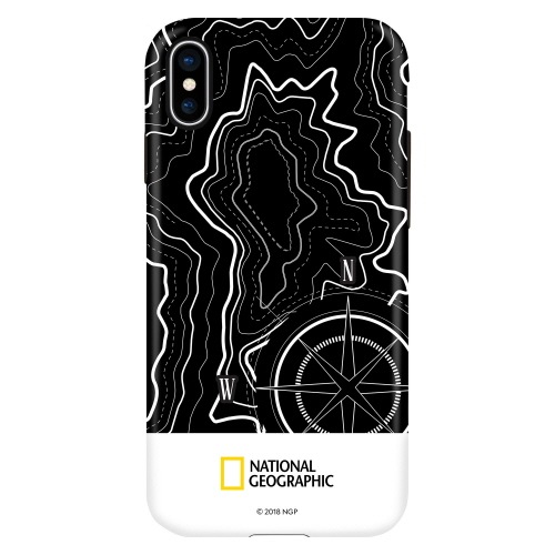 iPhone SE (第3世代) ケース カバー National Geographic Topography Case Double Protective [iPhone SE3/SE2/11 Pro/11/XS/X/8 Plus/7Plus/8/7]