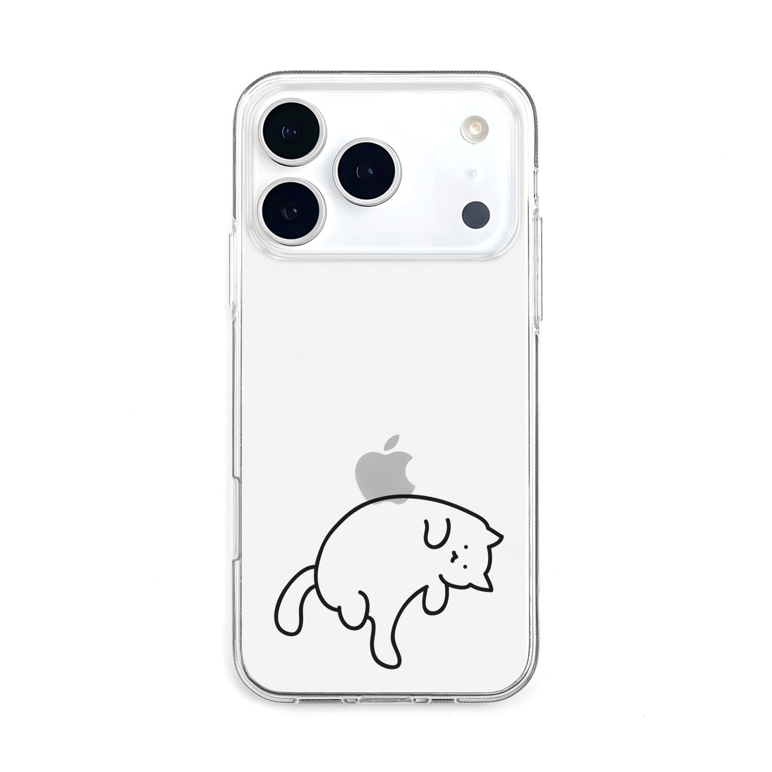 [ iPhone 17 / 17 Pro 用] ソフト クリアケース 猫ちゃんは 透明カバー for iPhone 16 / 16 Pro / 15 / 15 Pro